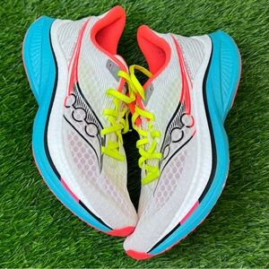 Saucony Endorphin Speed 5 Womens Size 9 Medium B White Mutant Running Shoes